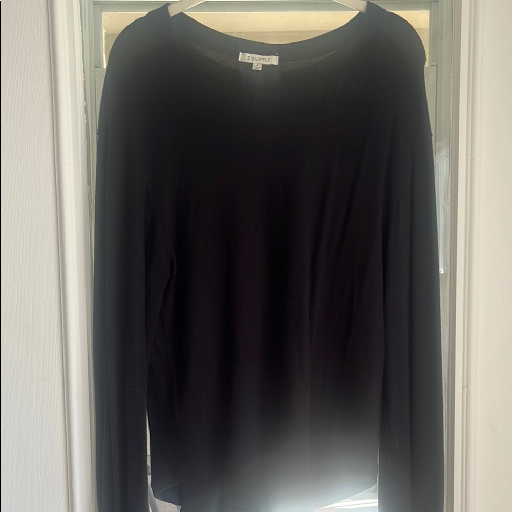 Zsupply long sleeve black top